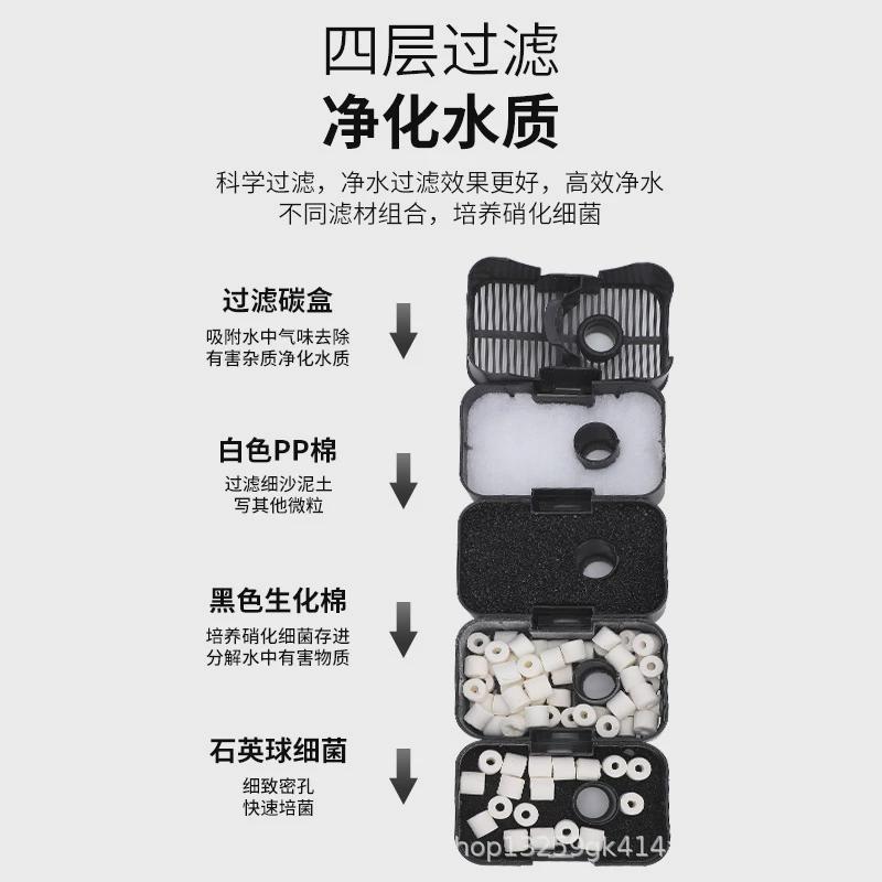 台湾雅柏过滤桶UP120小型鱼缸草缸EX120静音外置壁挂过滤前置桶