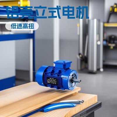 三相异步铝壳立式B5电机1400转低速250/370/750W感应电动机