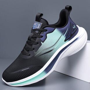 高档男鞋旅游鞋夏季透气运动鞋轻便跑步鞋防滑网鞋软底减震休闲鞋