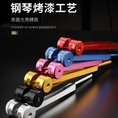直供128HZ 256HZ 512HZ铝合金音叉套装音叉金色3支音叉带底座