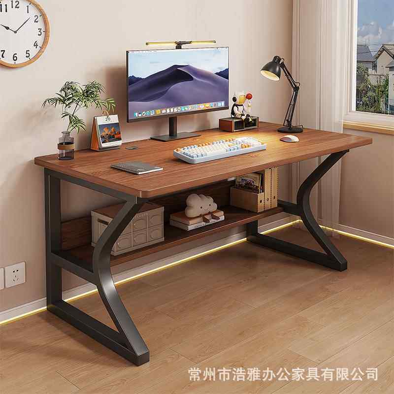 电脑桌台式卧室家用书桌简易办公桌实木生态桌子写字台学生学习桌