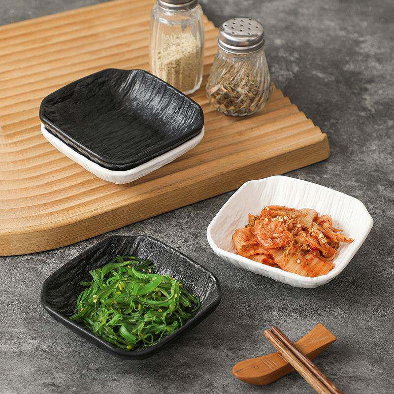 茄子酱陶瓷调味碟家用小吃碟创意日式圆形蘸料碟酱料调料番茄酱油