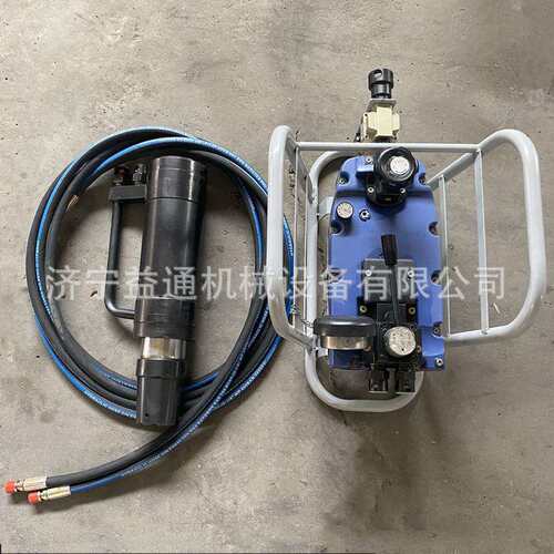 MQ18气动锚索张拉机具 张拉千斤顶 QYB-60型气动液压泵 高压胶管