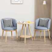 阳台休闲桌椅客厅轻奢茶桌椅组合民宿酒店洽谈网红桌椅套装 三件套