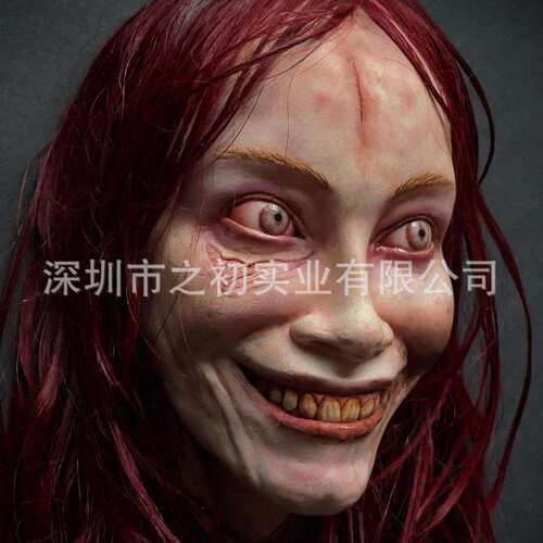 2024新款鬼玩人崛起Evil Dead Rise艾莉乳胶面具万圣节派对面罩