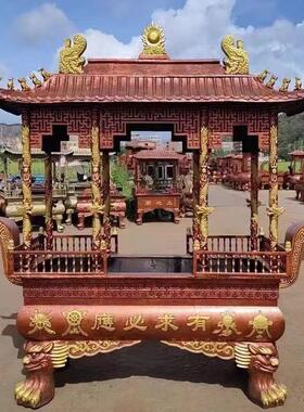 寺庙铸铁烧香炉宗祠定做香火炉祠堂烧香的香炉长方形天地父母炉
