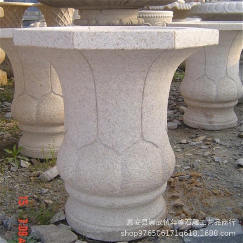 厂家供应石雕花钵家居摆设 庭院小区别墅园林装饰创意花盆摆件
