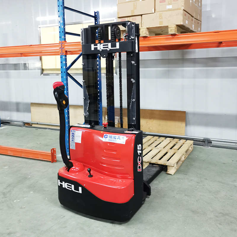 合力步行式全电动堆高车电动液压升降车 液压托盘堆垛机电动叉车