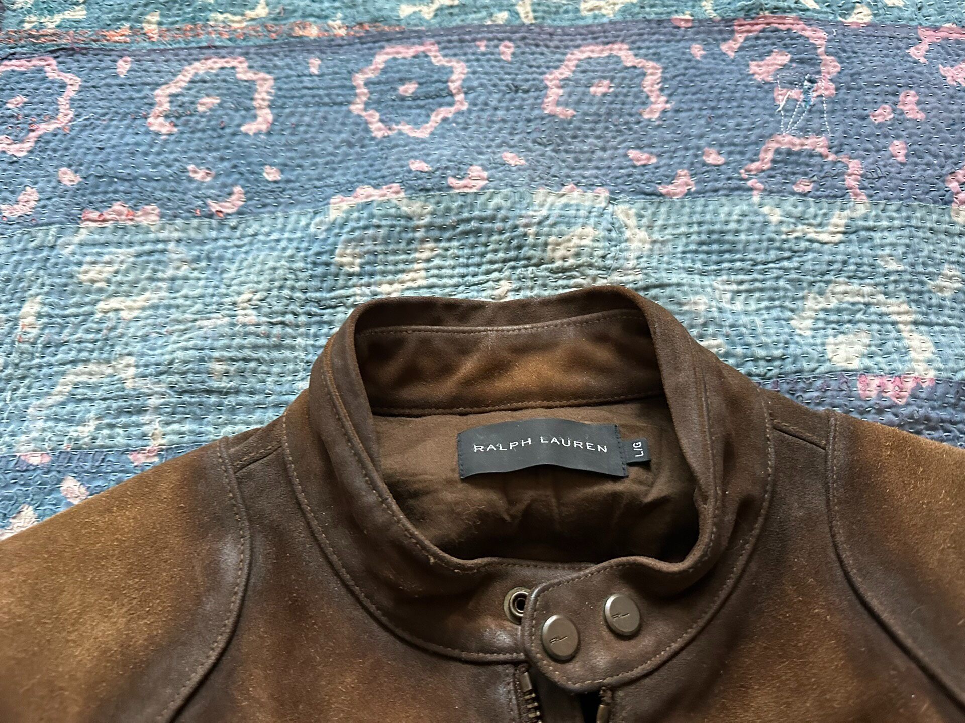 Ralph Lauren Black Label Leather Jacket — back
