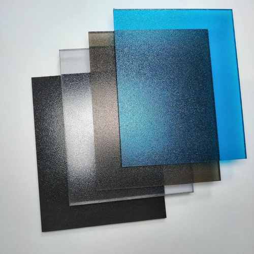 厂家批发pc磨砂板耐力板透明细磨砂隔断室内装修5毫米透明磨砂