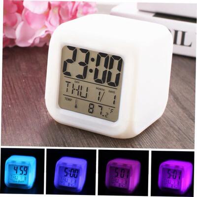 Night-light LED electronic clock alarm small 夜光静音小闹钟