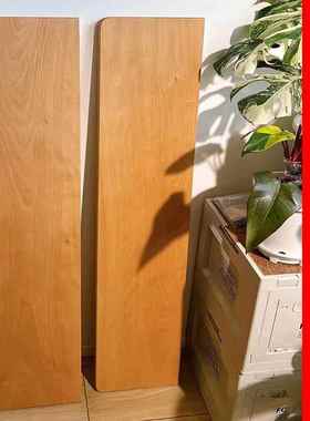 榉木桌字面实木一隔板墙橱上置板物架窗台板楼985梯板柜台面吧台