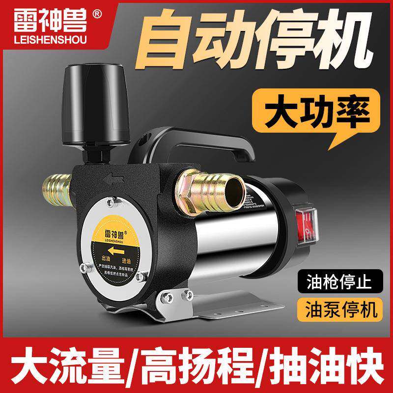 抽油泵柴油加满自停泵12伏24V220V正反转泵计量自封加油枪加油机
