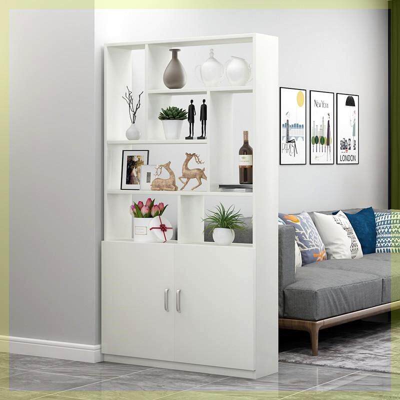 博古架简约现代客厅隔断柜玄关柜双面门厅柜鞋柜家用书柜储物柜