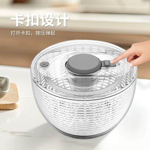 按压式蔬菜脱水器沙拉沙律甩水篮脱水盆大号洗菜脱水机