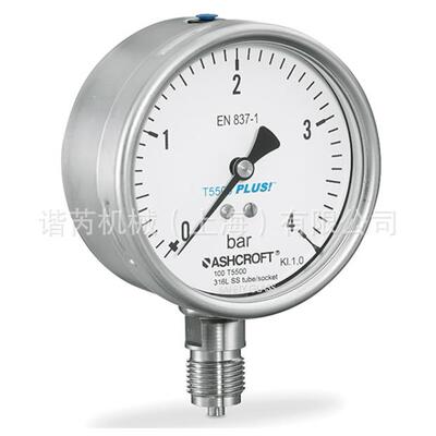 雅斯科ASHCROFT全不锈钢T5500压力表 蒸汽表