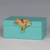 现代样板金属设计师卧室摆件实木首饰盒房间别墅软客厅简约装 饰品