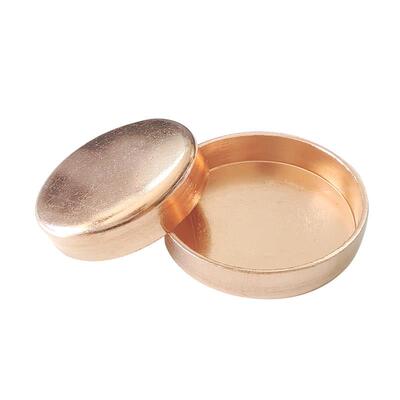 紫铜封帽加厚脱脂铜管管帽空调制冷设备管堵盖帽焊接9.52-108封盖