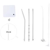 婴儿床蚊帐支架杆配件蚊帐杆宝宝摇床蚊帐圈落地式 支杆防蚊支架座