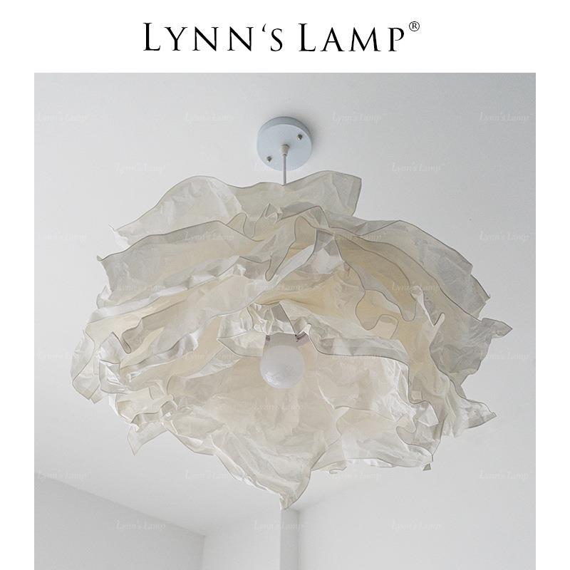 Lynn‘s立意 日式云朵纸艺吊灯个性创意卧室书房北欧简约棉花糖灯
