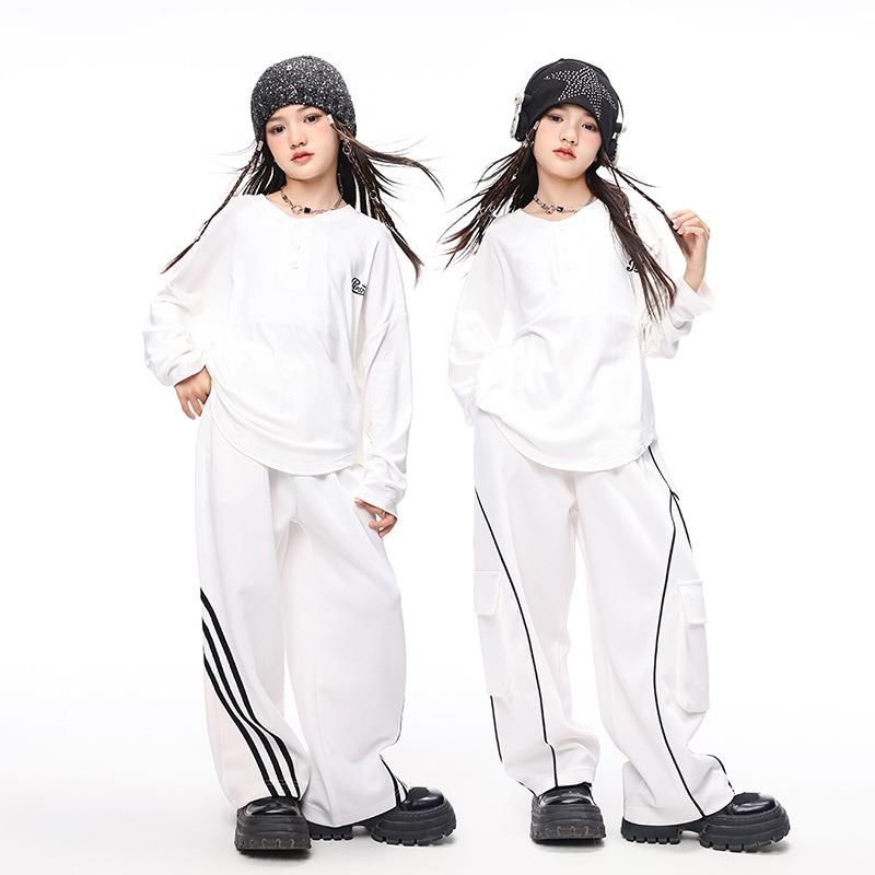 儿童街舞潮服爵士舞女童表演服装嘻哈hiphop走秀演出服小学生班服