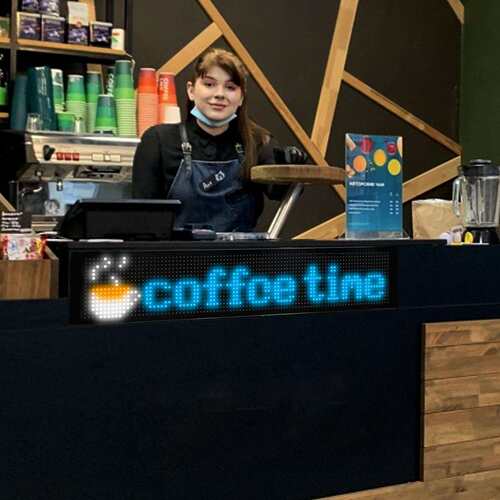 热卖LED柔性软屏贴膜屏LED广告随贴屏APP发送智能车贴超薄免安装