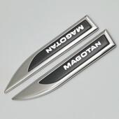 改装 福斯Bora速腾迈腾捷达全金属侧标贴叶子板车贴装 饰贴车标个性