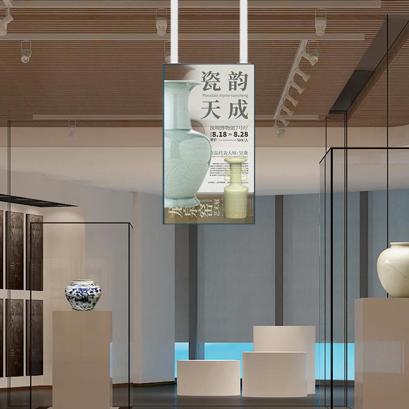 55英寸吊装oed双面屏橱E窗广双面显示屏超薄4K563超高清壁纸OD告