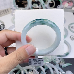 缅甸A货翡翠手镯放漏