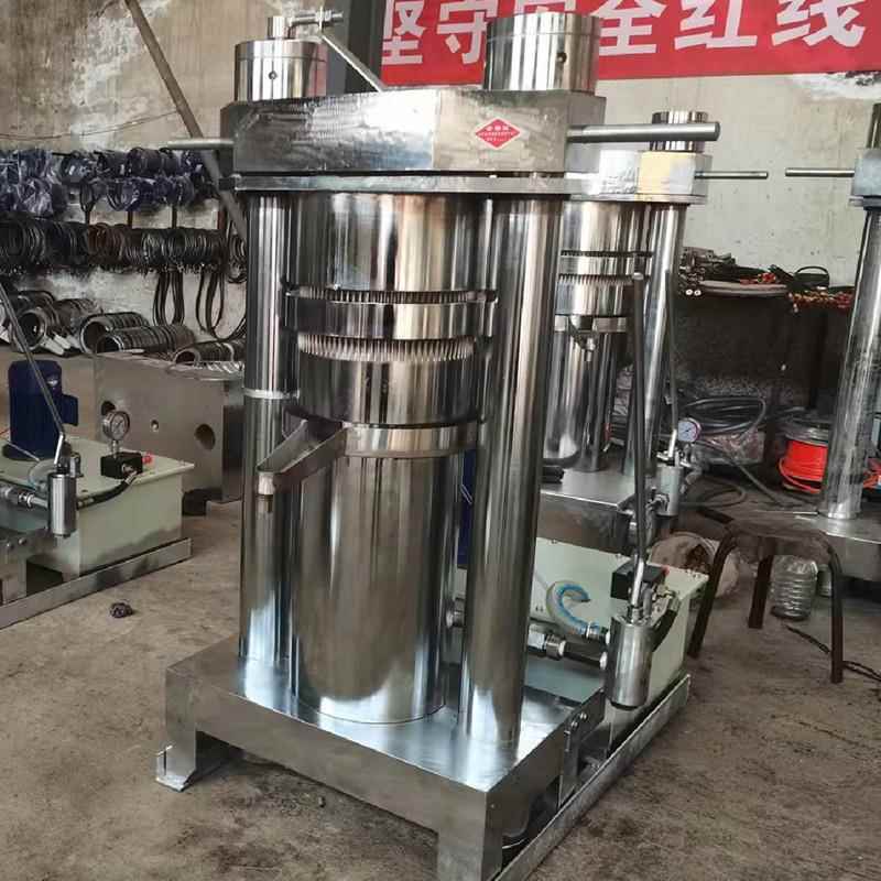 新型液压榨机籽芝麻茶硬壳核桃椰油油亚麻籽油全自动液压榨油子机