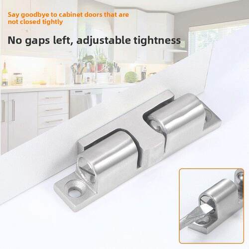 304不锈钢碰珠磁吸定位卡扣柜门衣柜门碰工业设备反弹器门锁铁片