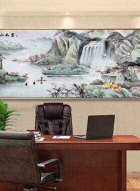 江山如画钻石画2020新款5d满钻山水十字绣客厅点砖石贴画水晶风景