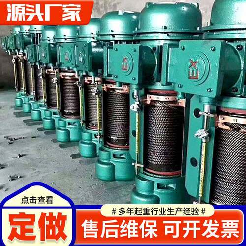 钢丝绳电动葫芦CDMD防爆电动葫芦型号CDt-9m起重机配件电动葫芦