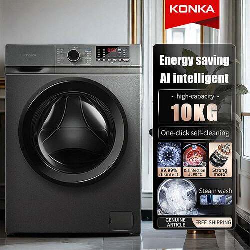 Konka 10kg fully automatic front loading drum washing machin