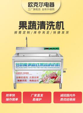 商用果蔬清洗机厂家直销水果蔬菜清洗全自动设备洗菜机效清洗