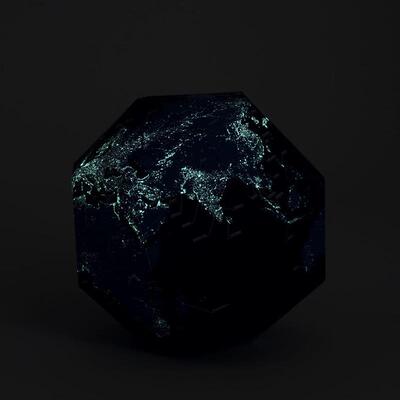 高档夜光地球仪创意生日礼特别a物日本geogr生afi DIY组装摆件男