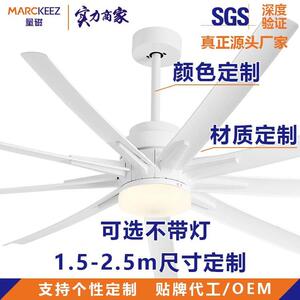 新吸灯顶变频吊扇灯现代极简风扇客厅餐厅卧室扇静音吊灯灯饰照明