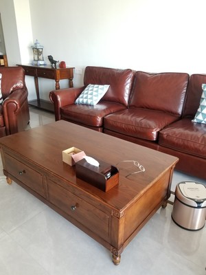 意舍美式牛皮1+2+3组合大真皮沙发怎么样？（已有万人评价）质量见真章