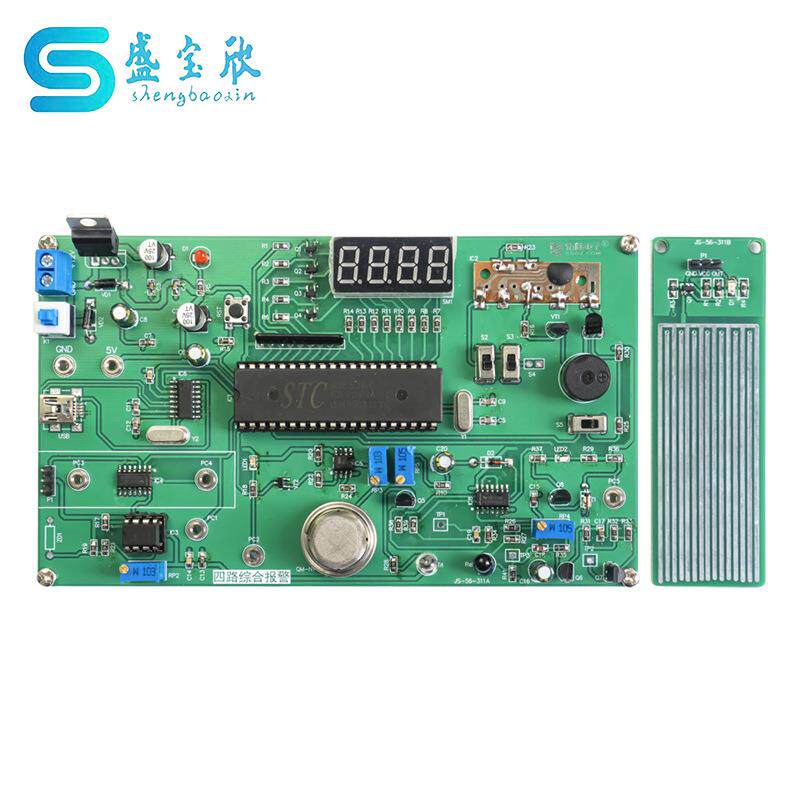 Labview四路综合报警竞赛套件电子装调编程技能实训散件JS-56-311