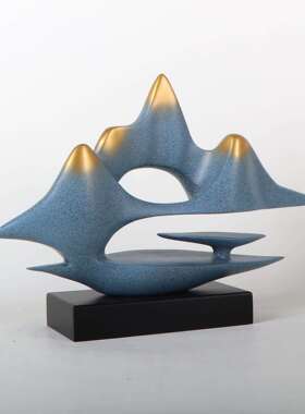 新中式创意云山摆件客楼电视厅柜售玄关博古架桌面MC-TY-55假山软