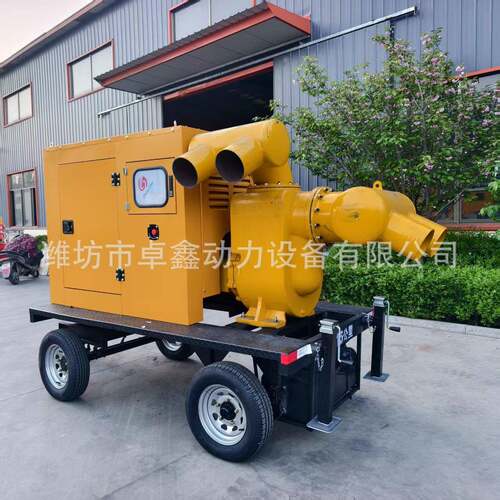 防汛水泵机组高扬程大流量抢险排涝500/1000立方自吸式柴油机水泵