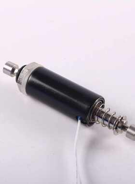 长行程可调黑色静音圆管式电磁铁点击测试寿命用直流推拉式电控锁