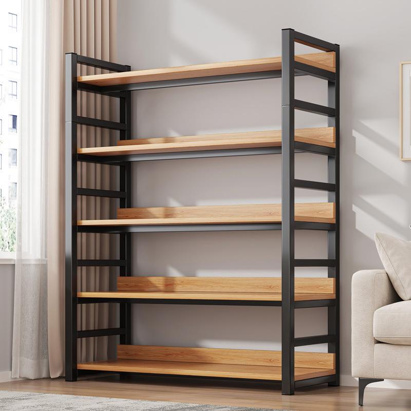 书架置物架落地简易客厅收纳架铁艺房间储物架办公室展示架书柜