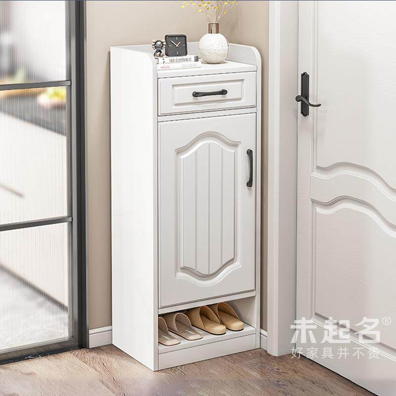 窄小入门鞋架现代简约门口小巧型超窄40cm多功能鞋柜储物柜MS1793