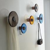 饰挂钩 饰置物架简约玻璃工艺黄铜装 欧式 客厅玄关墙壁挂衣架创意装