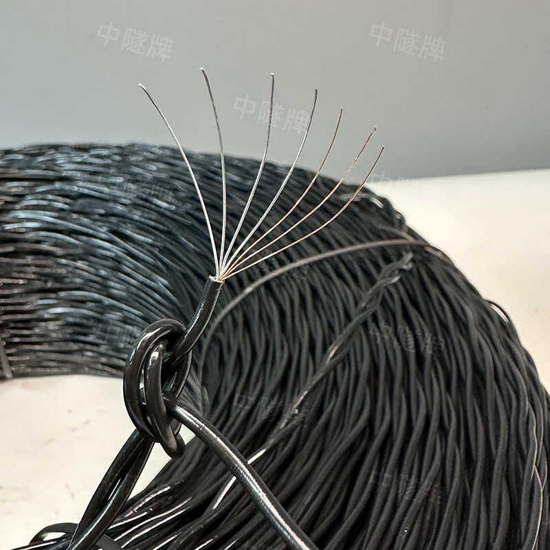 矿用三铜四钢黑色铜包钢被复线500米双股绞线2*7/0.25mm