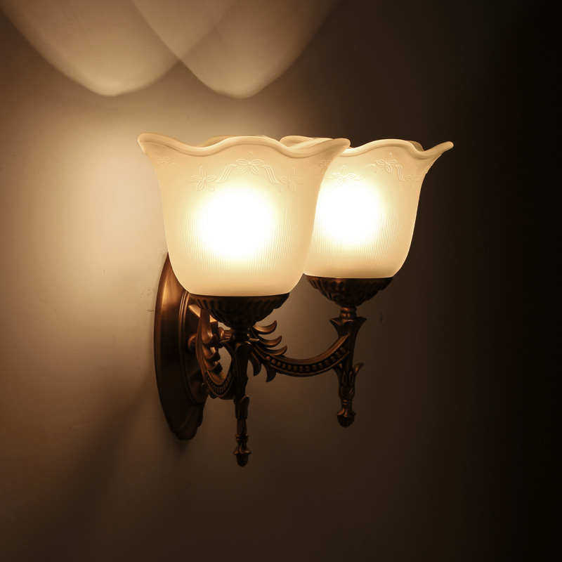 亿大灯饰美式乡村现代简约壁灯铁艺客厅卧室灯复古电视背景墙壁灯,家装灯饰光源,壁灯,淘宝优惠券,粉丝福利购,淘宝优惠卷