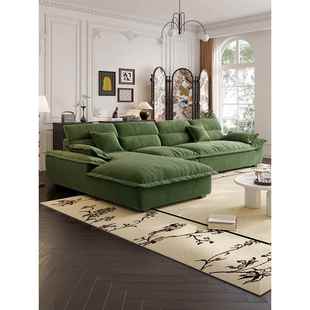 政府补贴法式奶油风帆船贵妃沙发现代简约风客厅大坐深高靠背沙发