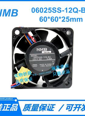 06025SS-12Q-BU NMB 6025 12V 0.26A 6CM 4线服务器机箱风扇