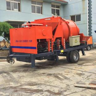 concrete mixer with pump 14-20m³/hours engine发动机搅拌泵机